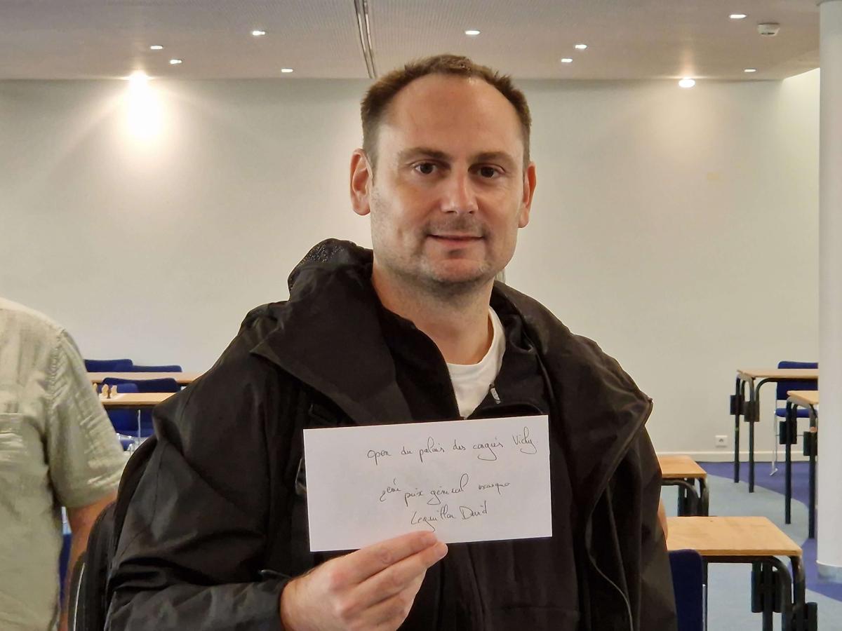 David, 2nd ex-aequo au général